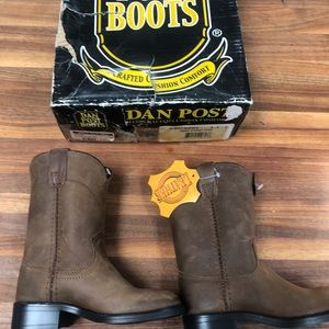Toddler brown leather Cowboy boots